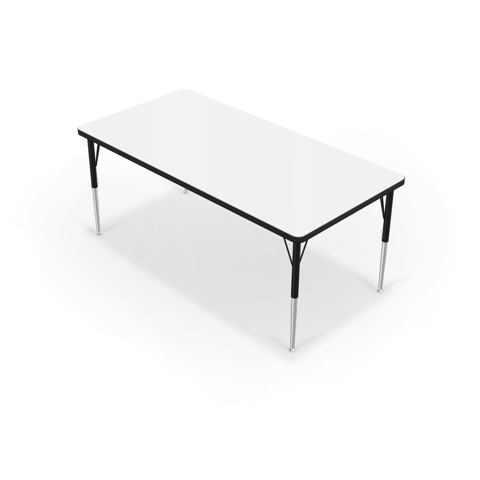 Mooreco Activity Table - 30"D x 60"W - Rectangle - Black Edgeband (Mooreco 90527-E) - SchoolOutlet