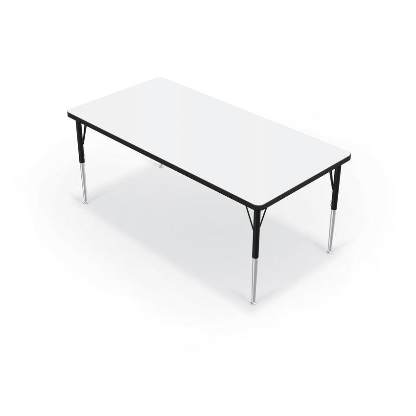 Mooreco Activity Table - 30"D x 60"W - Rectangle - Black Edgeband (Mooreco 90527-E) - SchoolOutlet