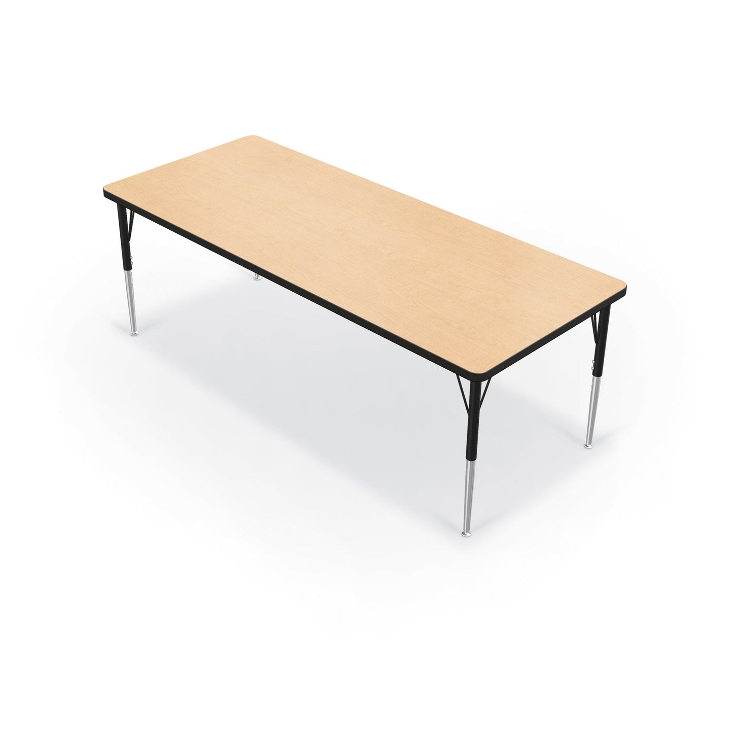 Mooreco Activity Table - 30"D x 72"W - Rectangle - Black Edgeband (Mooreco 90527-F) - SchoolOutlet