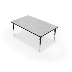Mooreco Activity Table - 36"D x 60"W - Rectangle - Black Edgeband (Mooreco 90527-G)