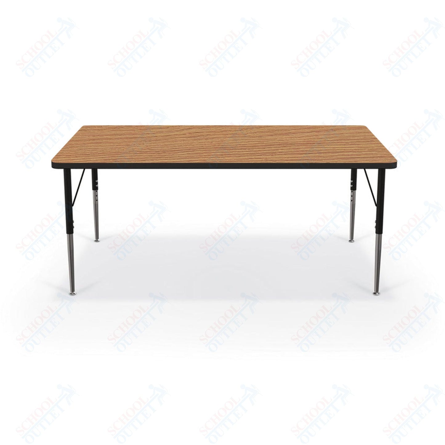 Mooreco Activity Table - 36"D x 60"W - Rectangle - Black Edgeband (Mooreco 90527 - G) - SchoolOutlet
