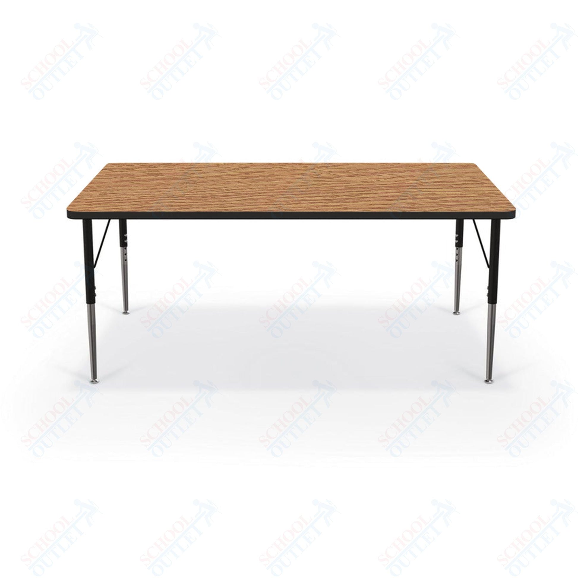 Mooreco Activity Table - 36"D x 60"W - Rectangle - Black Edgeband (Mooreco 90527 - G) - SchoolOutlet