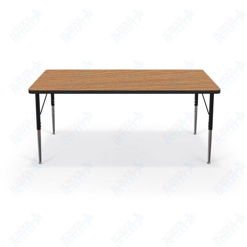 Mooreco Activity Table - 36"D x 60"W - Rectangle - Black Edgeband (Mooreco 90527 - G) - SchoolOutlet