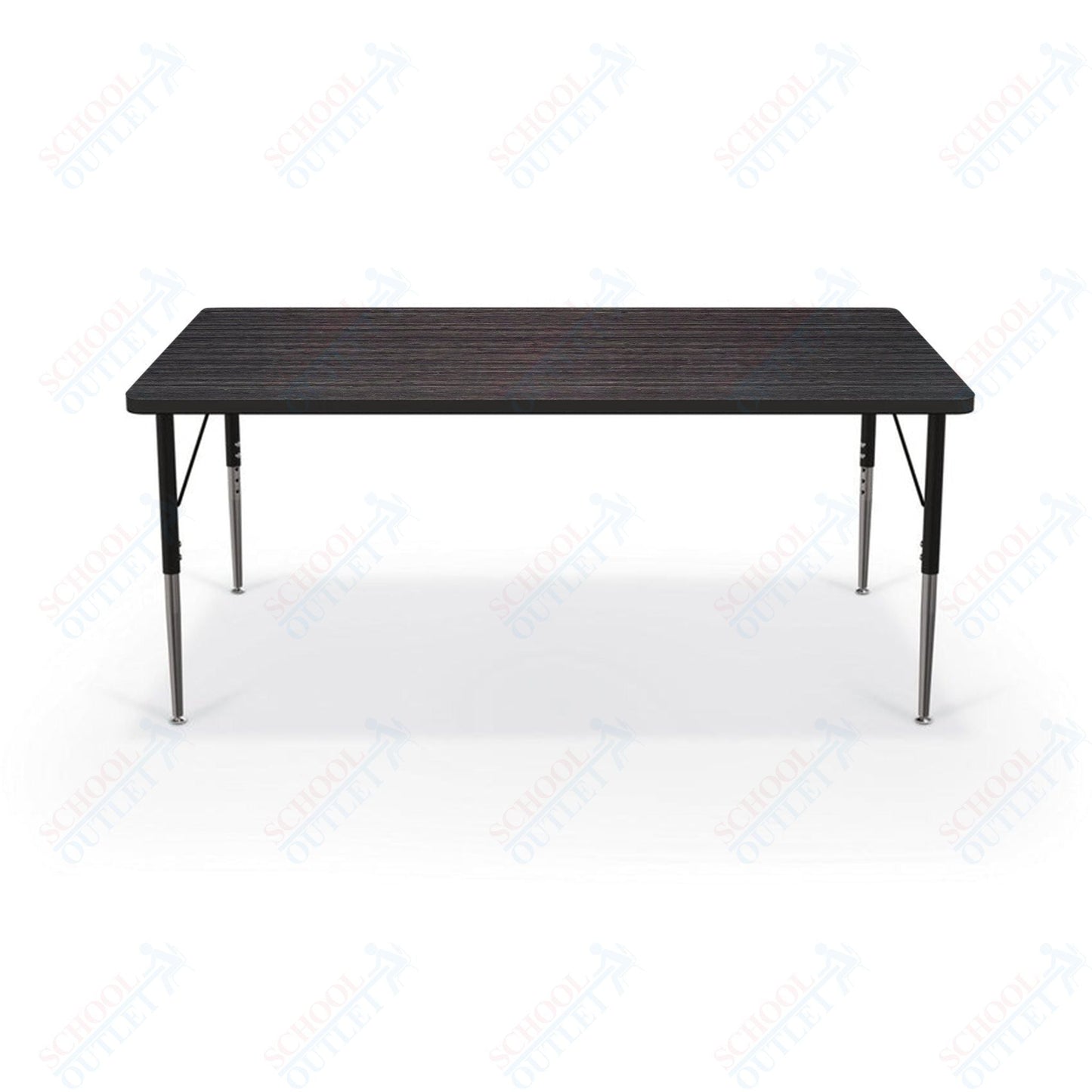 Mooreco Activity Table - 36"D x 60"W - Rectangle - Black Edgeband (Mooreco 90527 - G) - SchoolOutlet