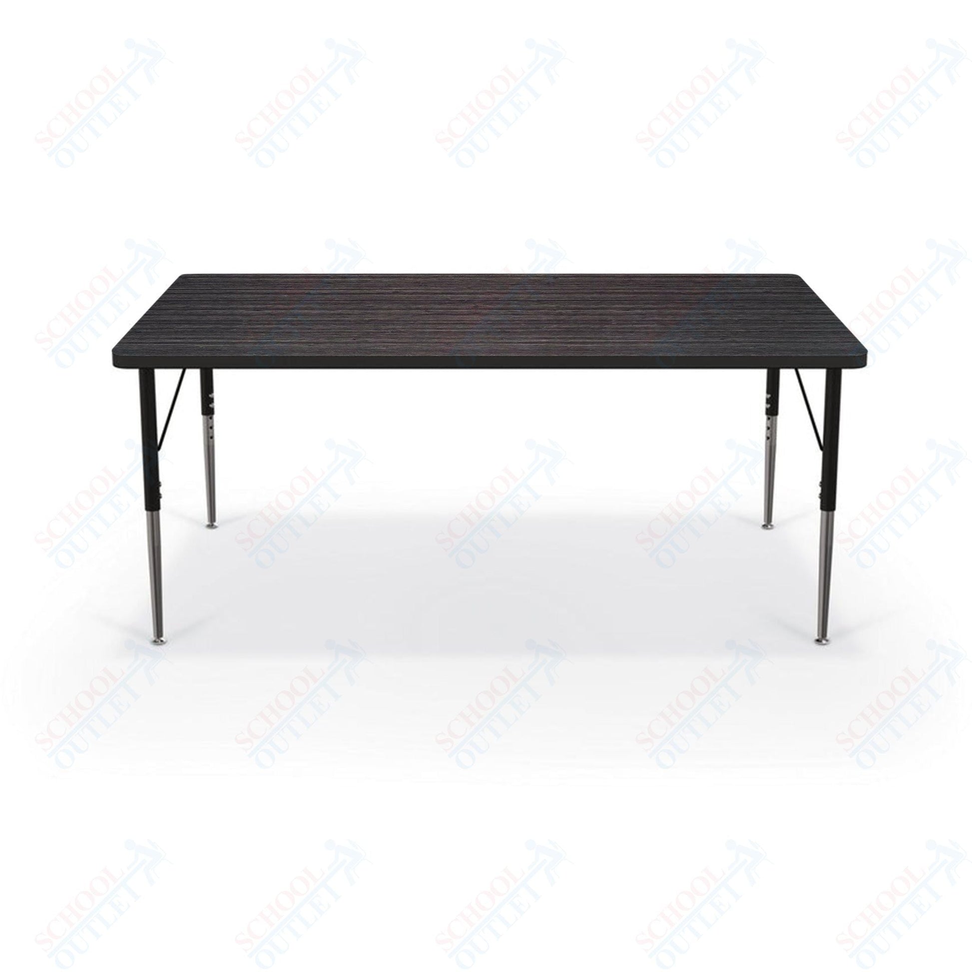 Mooreco Activity Table - 36"D x 60"W - Rectangle - Black Edgeband (Mooreco 90527 - G) - SchoolOutlet