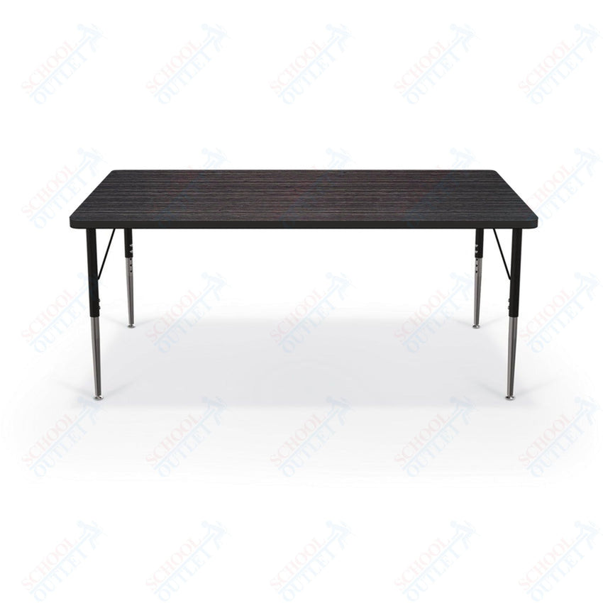 Mooreco Activity Table - 36"D x 60"W - Rectangle - Black Edgeband (Mooreco 90527 - G) - SchoolOutlet