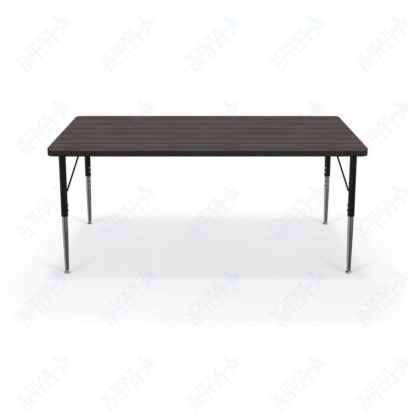 Mooreco Activity Table - 36"D x 60"W - Rectangle - Black Edgeband (Mooreco 90527 - G) - SchoolOutlet
