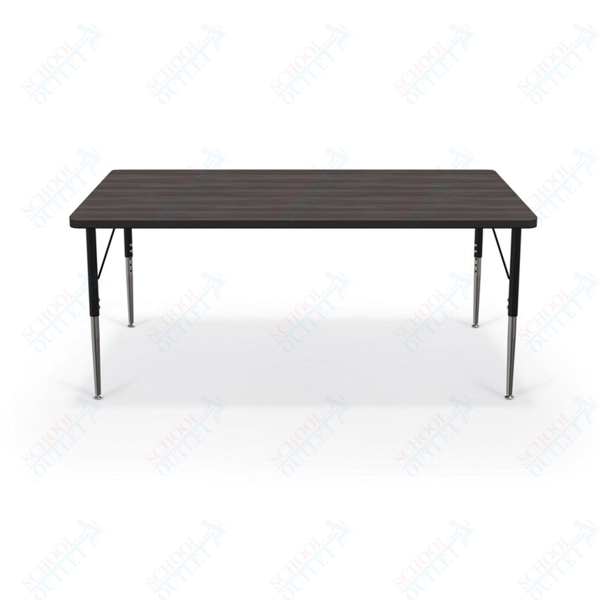 Mooreco Activity Table - 36"D x 60"W - Rectangle - Black Edgeband (Mooreco 90527 - G) - SchoolOutlet