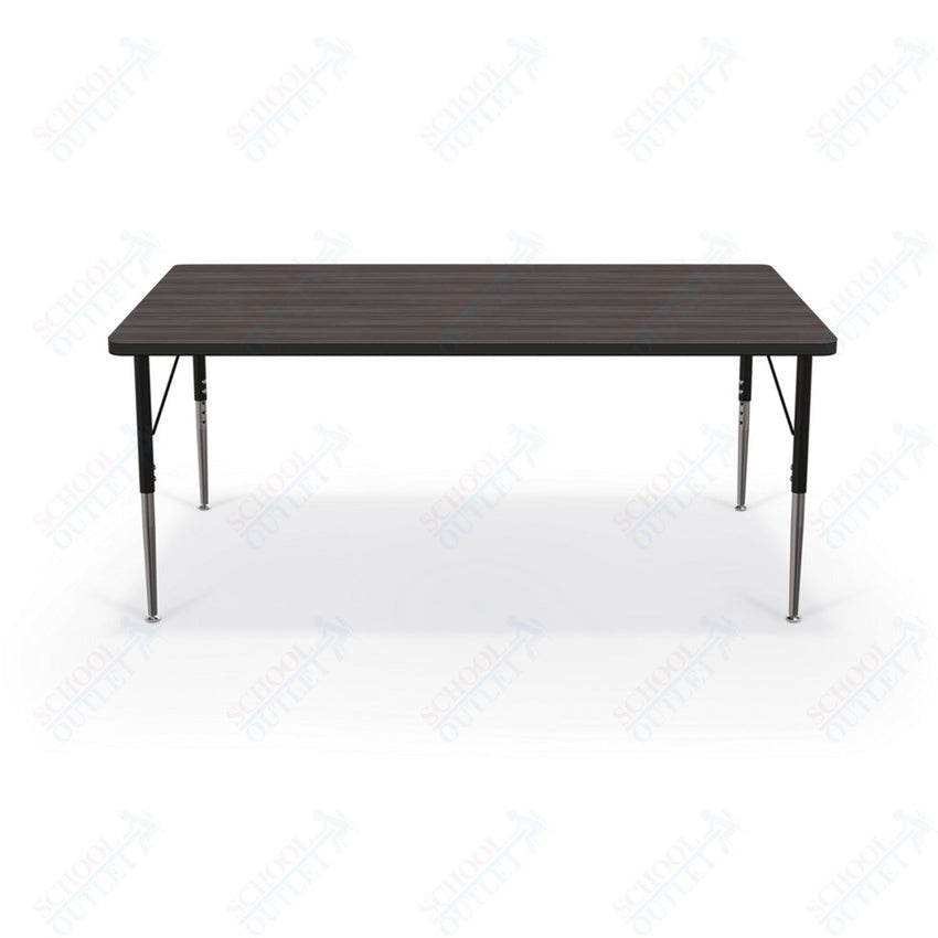Mooreco Activity Table - 36"D x 60"W - Rectangle - Black Edgeband (Mooreco 90527 - G) - SchoolOutlet