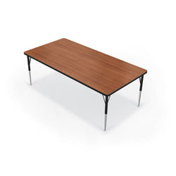 Mooreco Activity Table - 36"D x 72"W - Rectangle - Black Edgeband (Mooreco 90527-H)