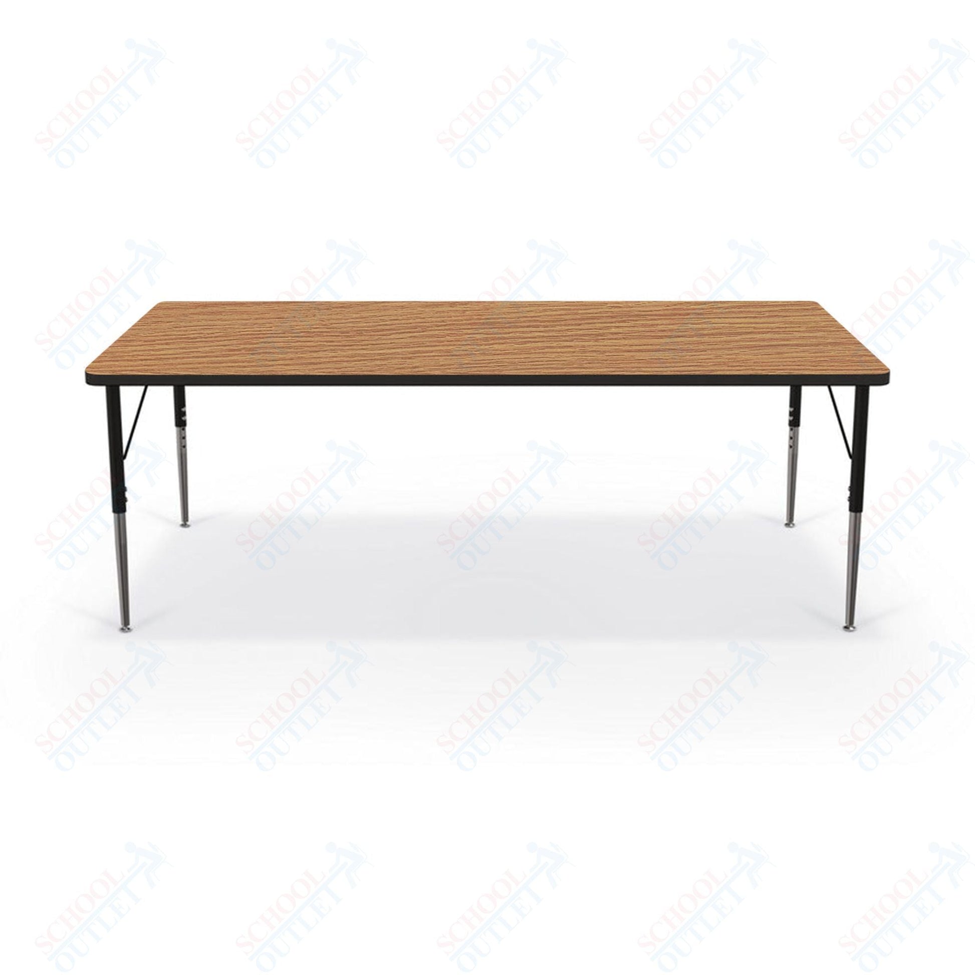 Mooreco Activity Table - 36"D x 72"W - Rectangle - Black Edgeband (Mooreco 90527 - H) - SchoolOutlet