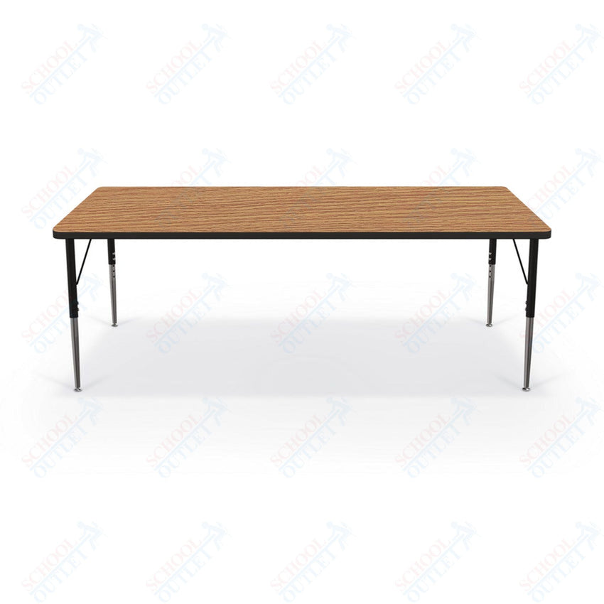 Mooreco Activity Table - 36"D x 72"W - Rectangle - Black Edgeband (Mooreco 90527 - H) - SchoolOutlet