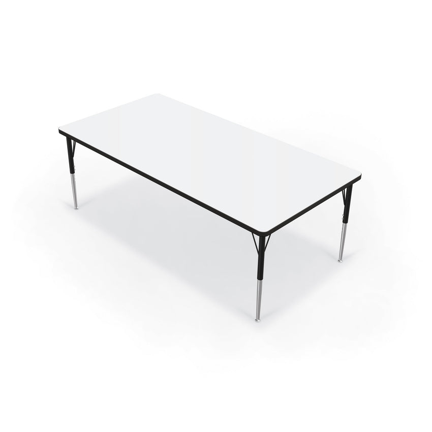 Mooreco Activity Table - 36"D x 72"W - Rectangle - Black Edgeband (Mooreco 90527-H) - SchoolOutlet