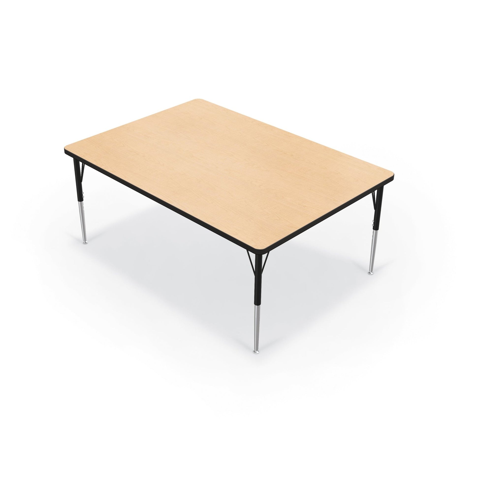 Mooreco Activity Table - 48"D x 60"W - Rectangle - Black Edgeband (Mooreco 90527-J) - SchoolOutlet