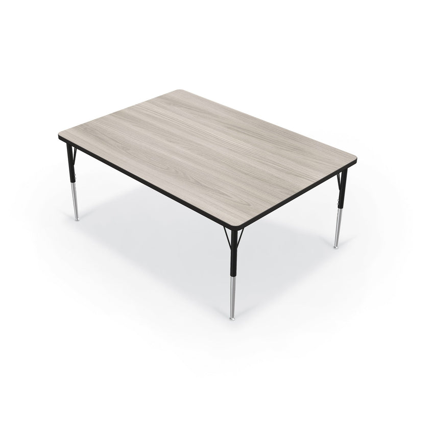 Mooreco Activity Table - 48"D x 60"W - Rectangle - Black Edgeband (Mooreco 90527-J) - SchoolOutlet