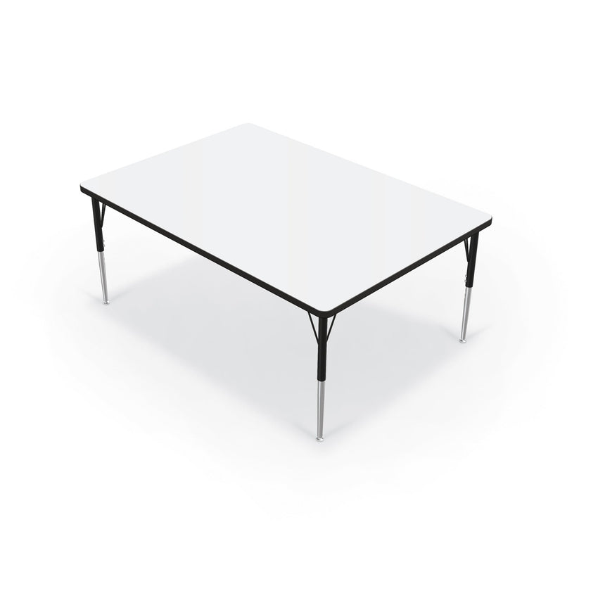 Mooreco Activity Table - 48"D x 60"W - Rectangle - Black Edgeband (Mooreco 90527-J) - SchoolOutlet