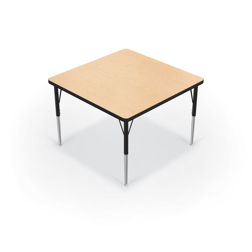 Mooreco Activity Table - 36"D x 36"W - Square - Black Edgeband (Mooreco 90527-K) - SchoolOutlet