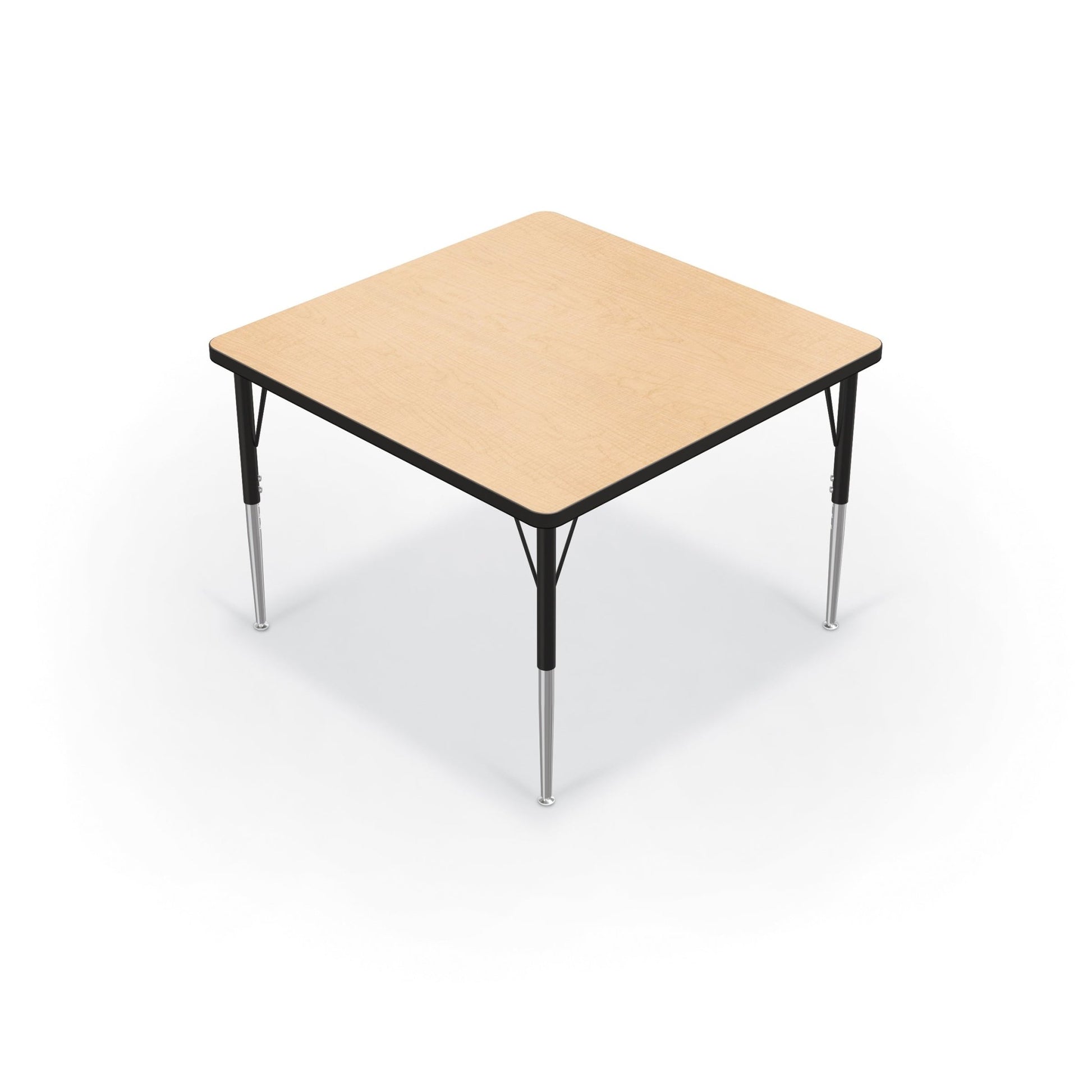 Mooreco Activity Table - 36"D x 36"W - Square - Black Edgeband (Mooreco 90527-K) - SchoolOutlet