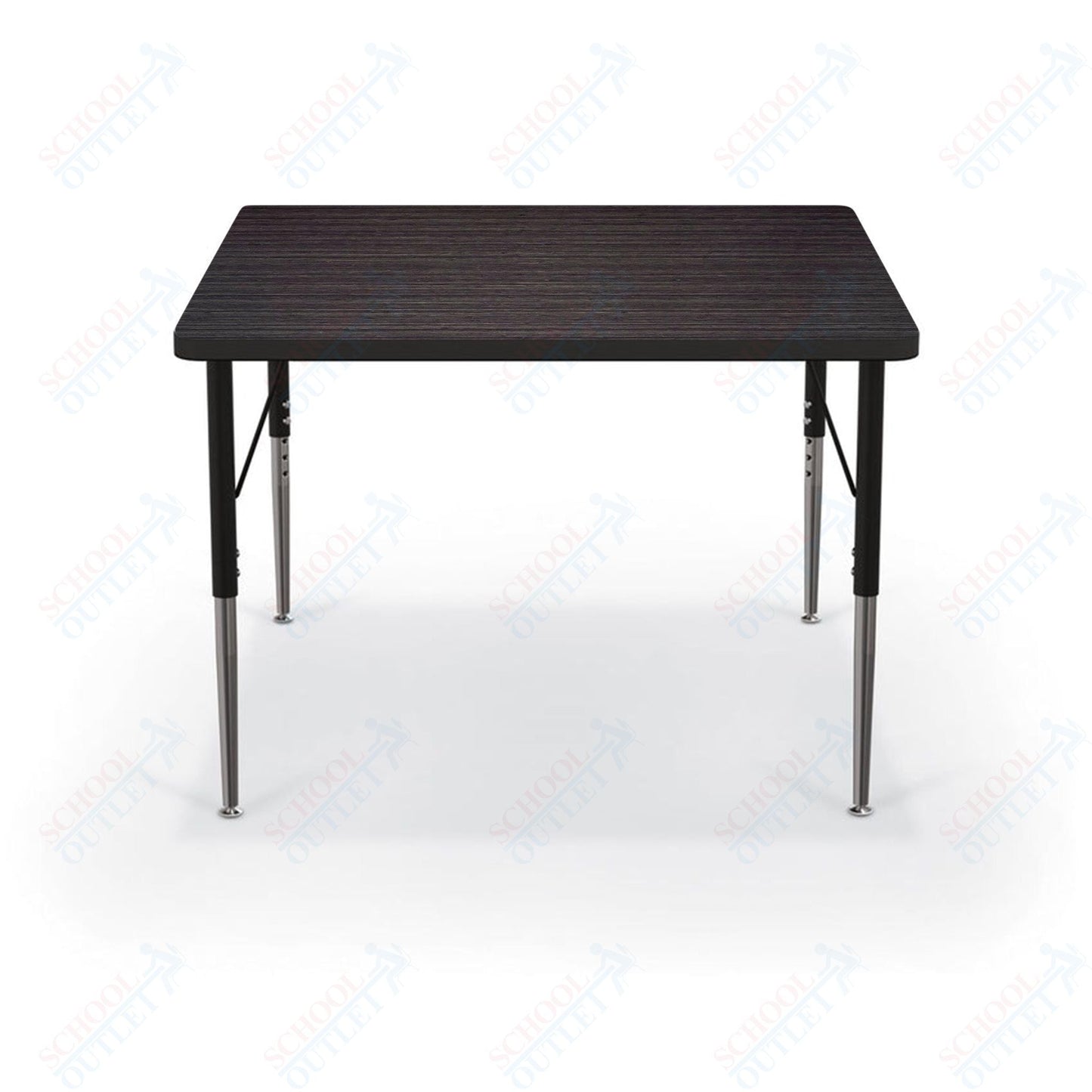 Mooreco Activity Table - 36"D x 36"W - Square - Black Edgeband (Mooreco 90527 - K) - SchoolOutlet
