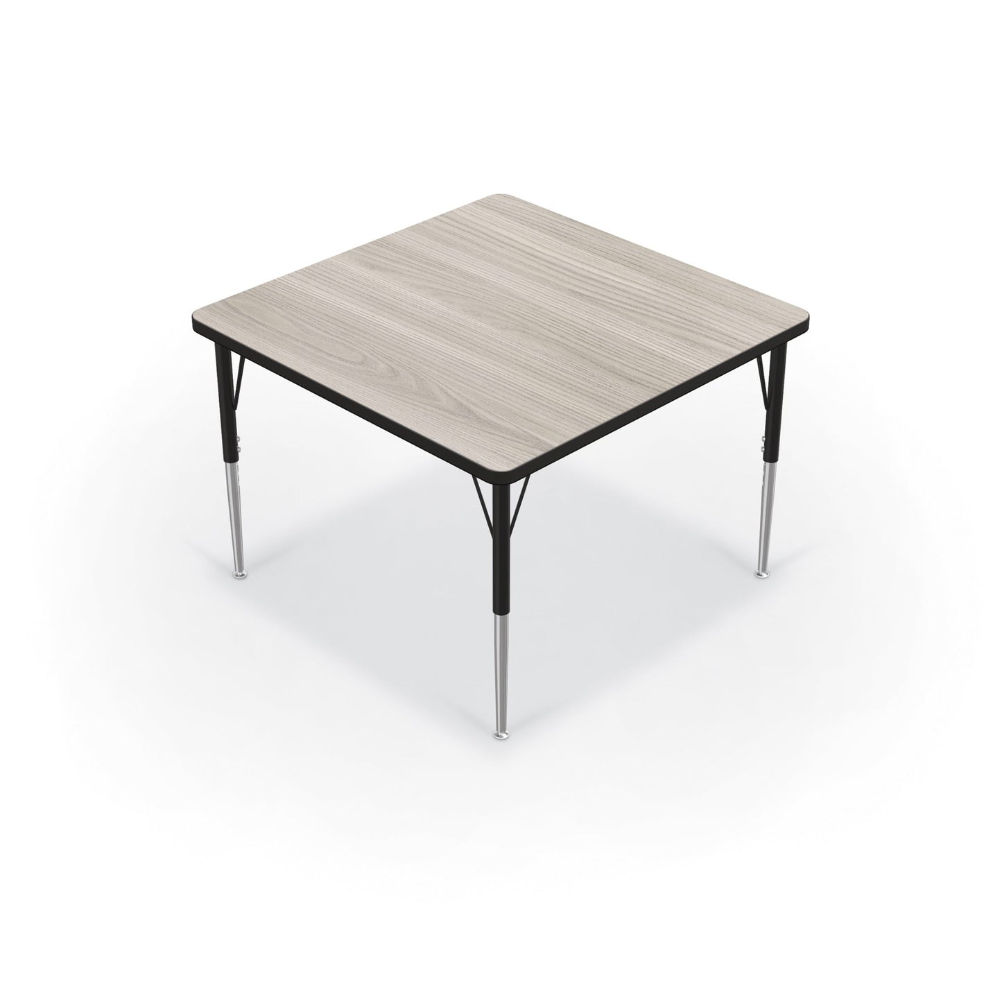 Mooreco Activity Table - 36"D x 36"W - Square - Black Edgeband (Mooreco 90527-K) - SchoolOutlet
