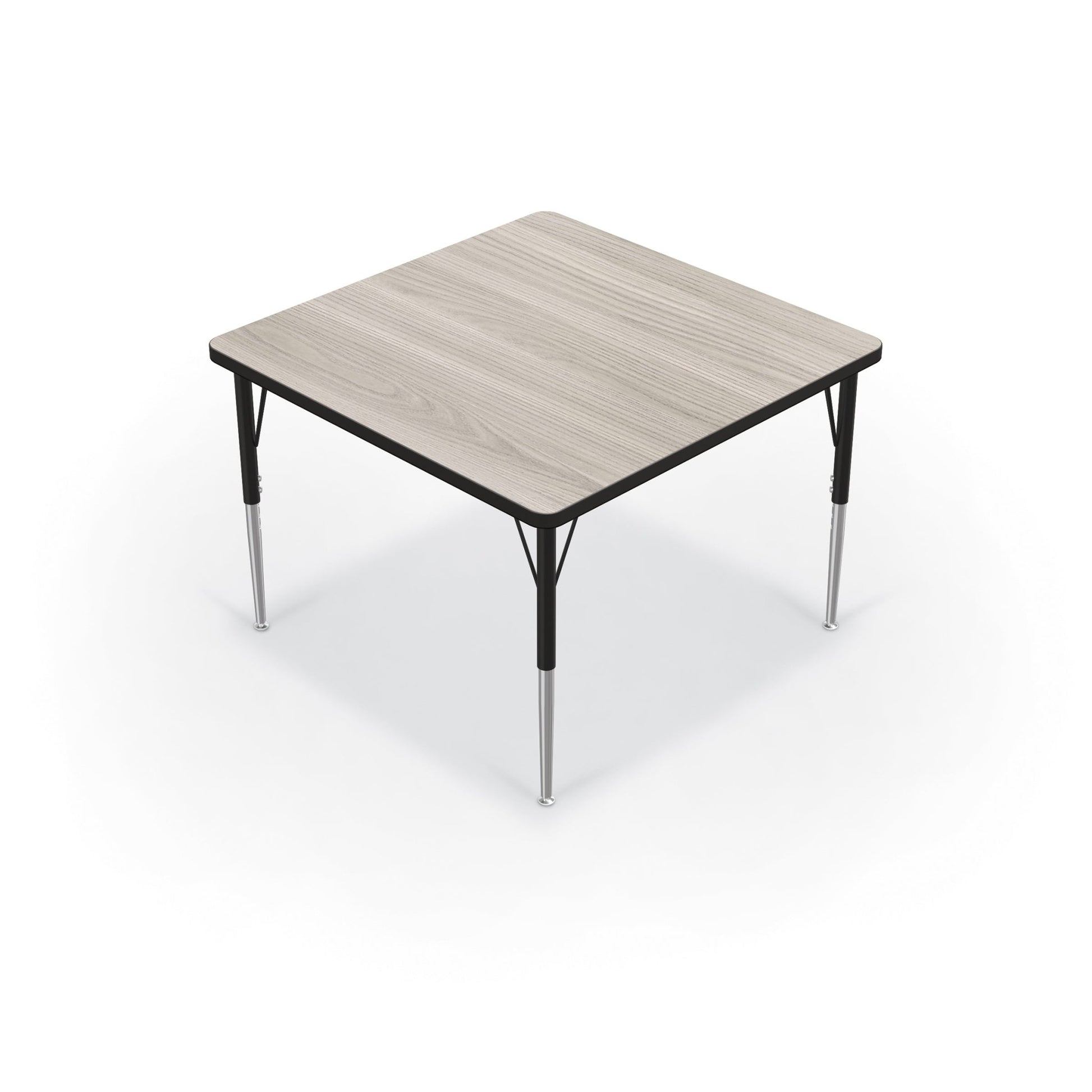 Mooreco Activity Table - 36"D x 36"W - Square - Black Edgeband (Mooreco 90527-K) - SchoolOutlet