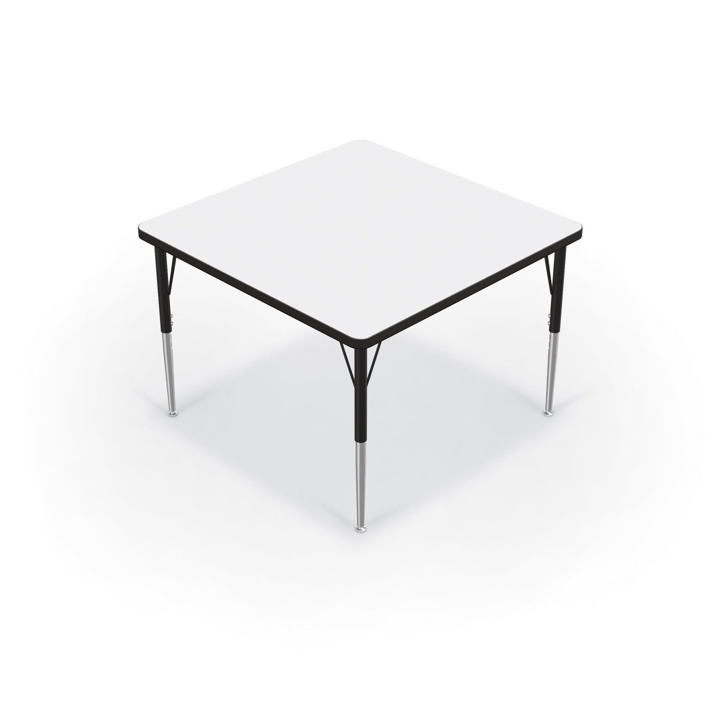 Mooreco Activity Table - 36"D x 36"W - Square - Black Edgeband (Mooreco 90527-K) - SchoolOutlet