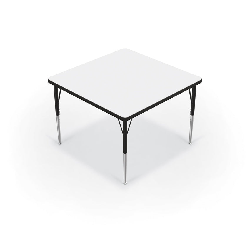 Mooreco Activity Table - 36"D x 36"W - Square - Black Edgeband (Mooreco 90527-K) - SchoolOutlet