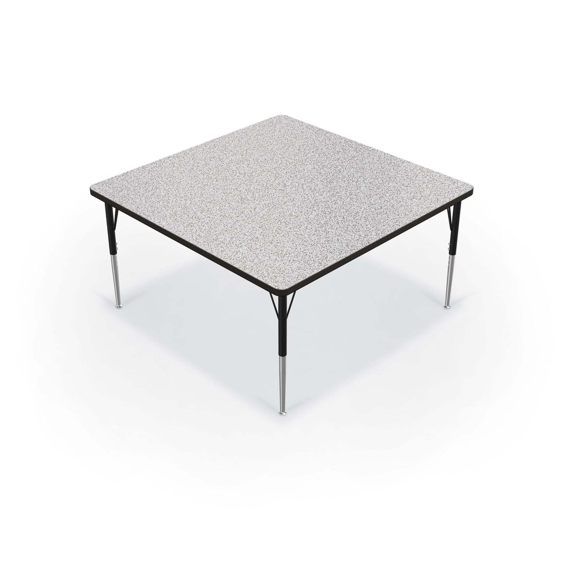 Mooreco Activity Table - 48"D x 48"W - Square - Black Edgeband (Mooreco 90527-L) - SchoolOutlet