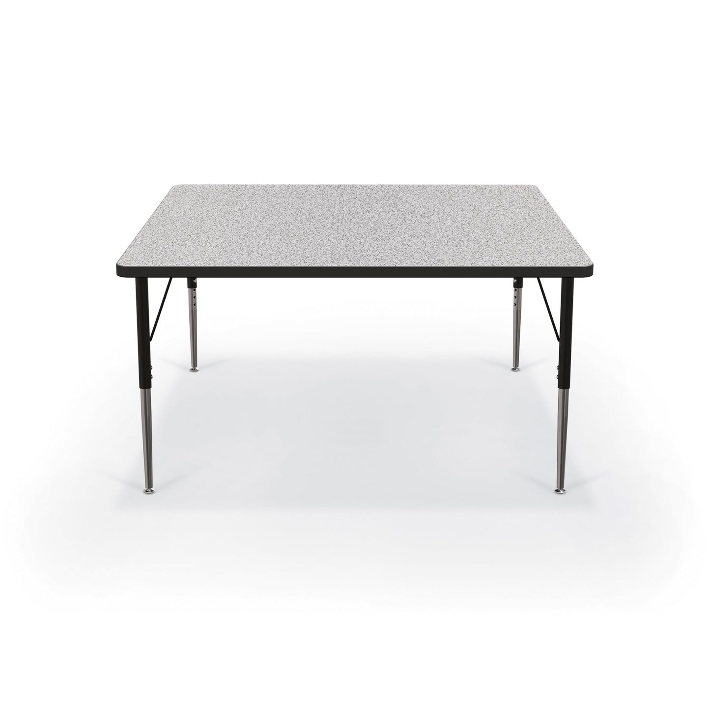 Mooreco Activity Table - 48"D x 48"W - Square - Black Edgeband (Mooreco 90527-L) - SchoolOutlet
