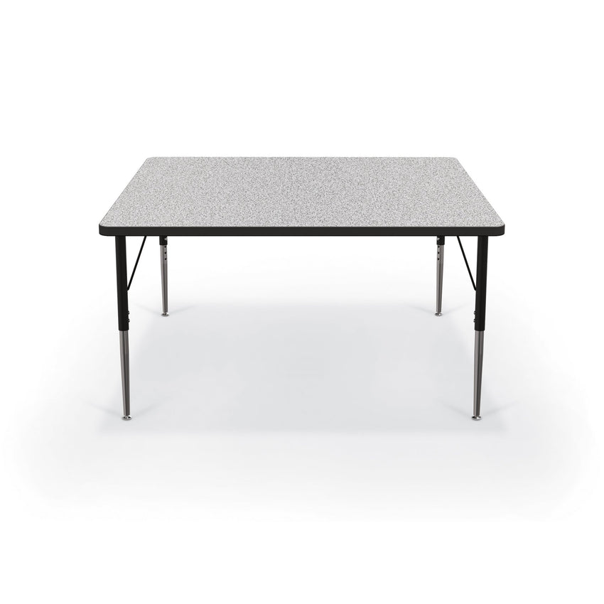 Mooreco Activity Table - 48"D x 48"W - Square - Black Edgeband (Mooreco 90527-L) - SchoolOutlet