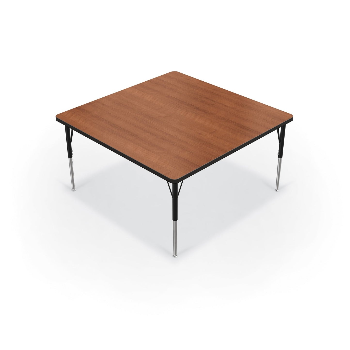 Mooreco Activity Table - 48"D x 48"W - Square - Black Edgeband (Mooreco 90527-L) - SchoolOutlet
