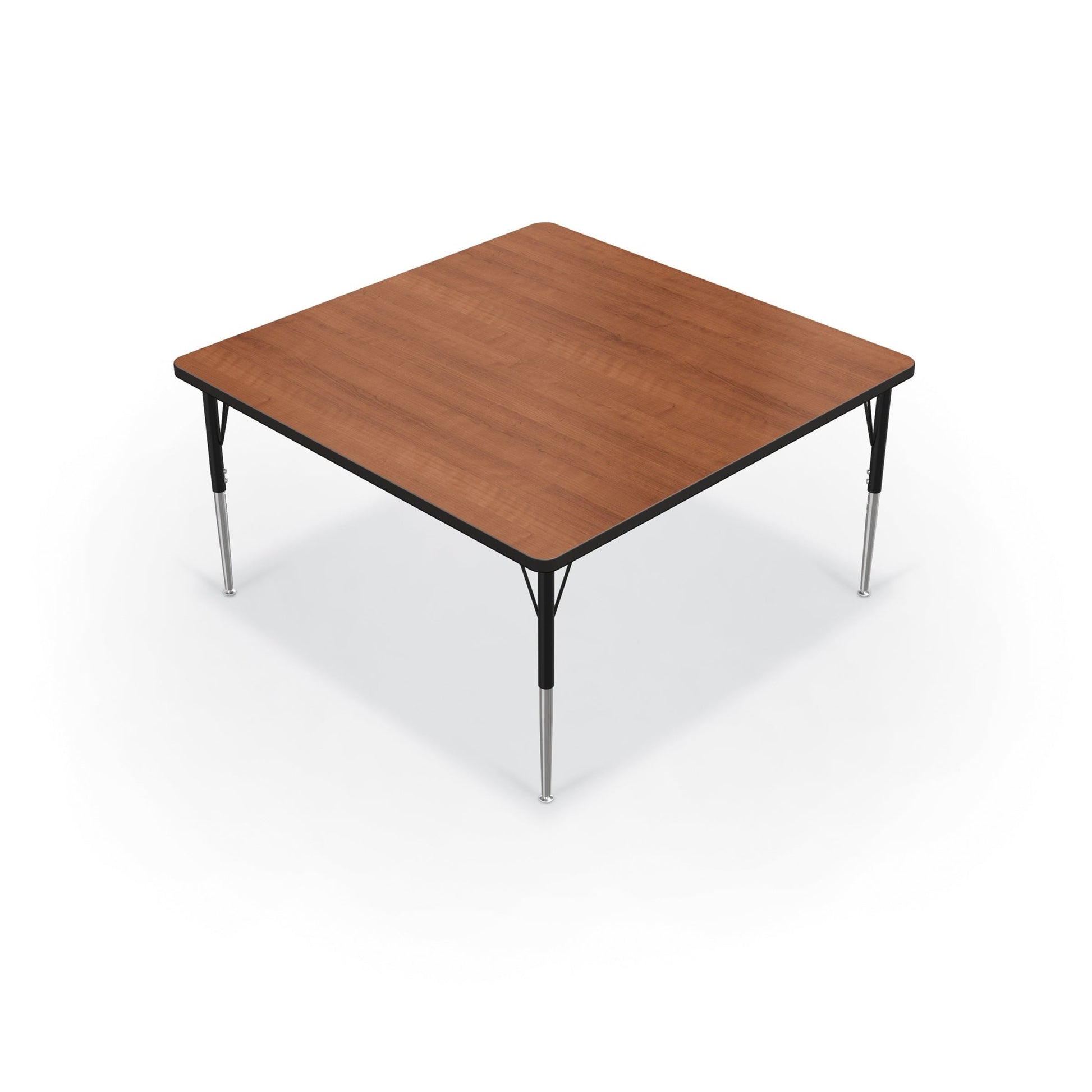 Mooreco Activity Table - 48"D x 48"W - Square - Black Edgeband (Mooreco 90527-L) - SchoolOutlet