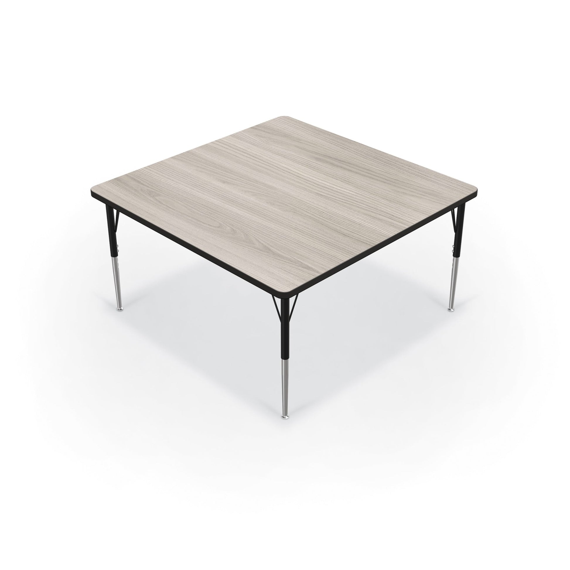 Mooreco Activity Table - 48"D x 48"W - Square - Black Edgeband (Mooreco 90527-L) - SchoolOutlet