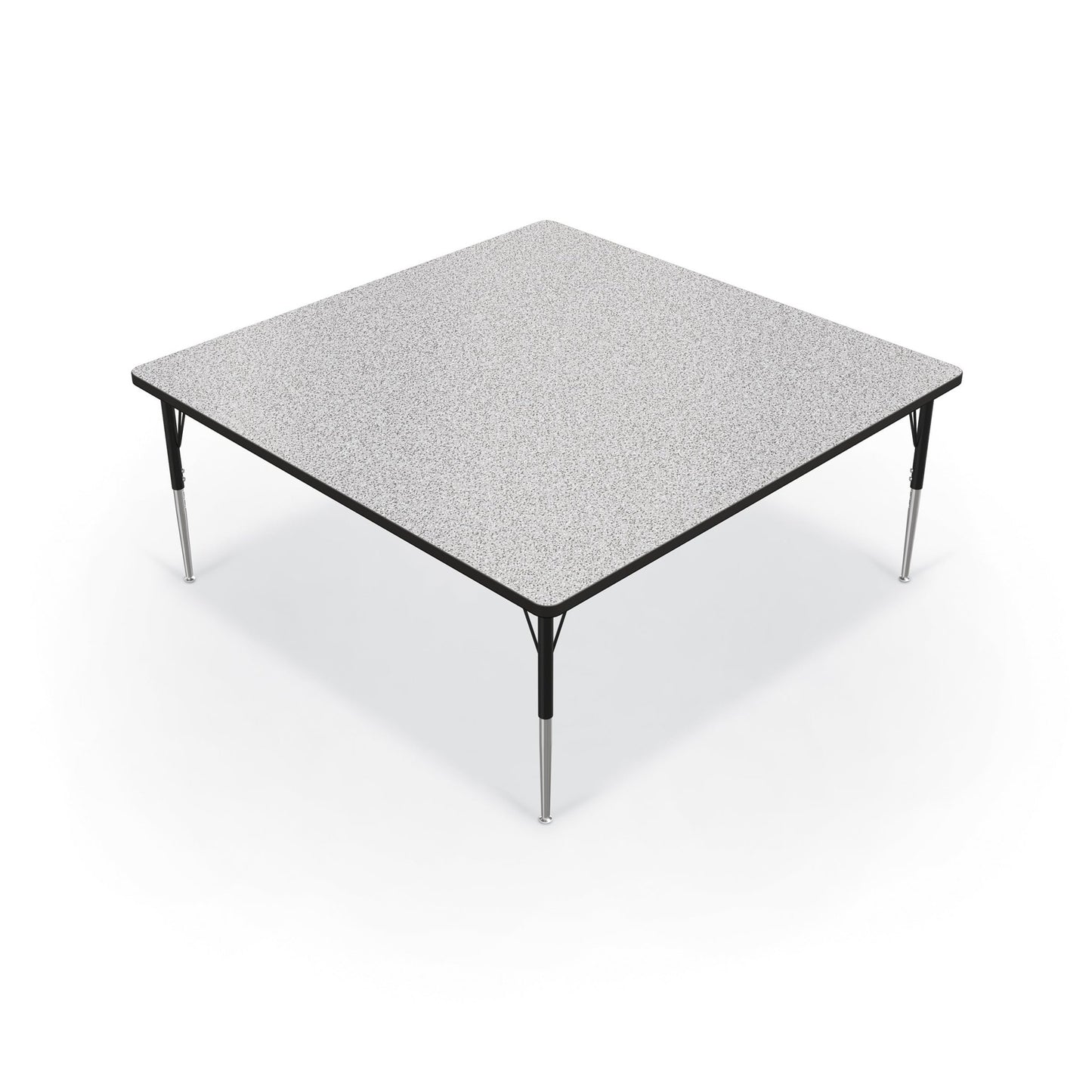Mooreco Activity Table - 60"D x 60"W - Square - Black Edgeband (Mooreco 90527-M) - SchoolOutlet