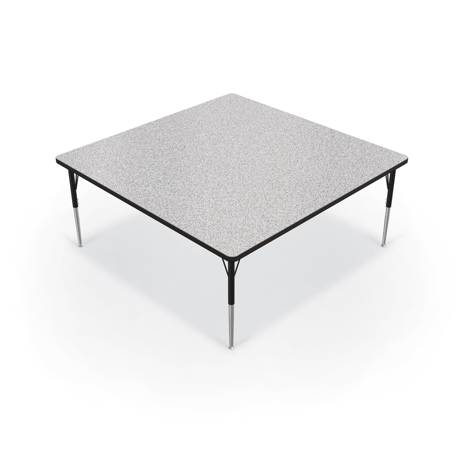 Mooreco Activity Table - 60"D x 60"W - Square - Black Edgeband (Mooreco 90527-M) - SchoolOutlet