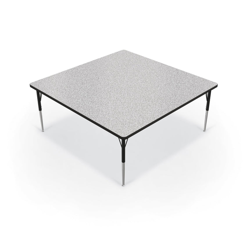 Mooreco Activity Table - 60"D x 60"W - Square - Black Edgeband (Mooreco 90527-M) - SchoolOutlet