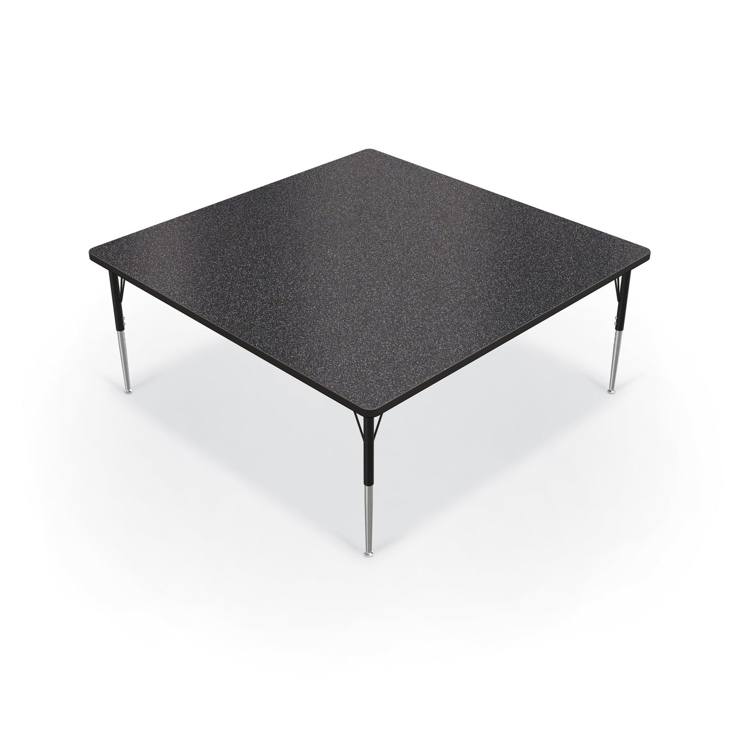 Mooreco Activity Table - 60"D x 60"W - Square - Black Edgeband (Mooreco 90527-M) - SchoolOutlet