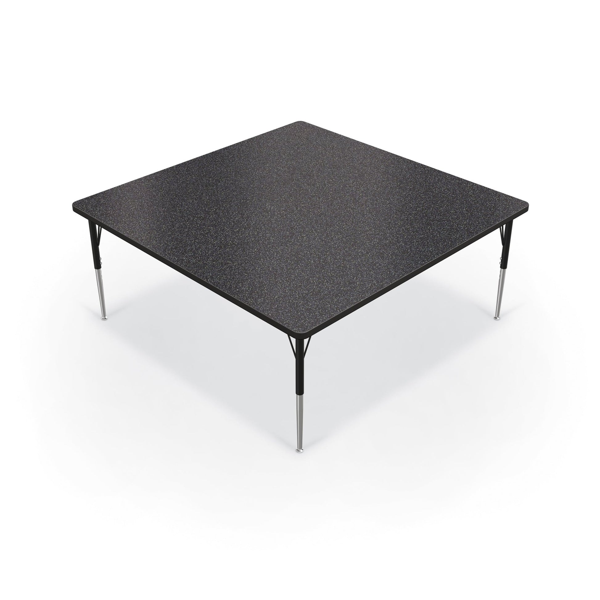 Mooreco Activity Table - 60"D x 60"W - Square - Black Edgeband (Mooreco 90527-M) - SchoolOutlet