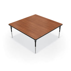 Mooreco Activity Table - 60"D x 60"W - Square - Black Edgeband (Mooreco 90527-M)