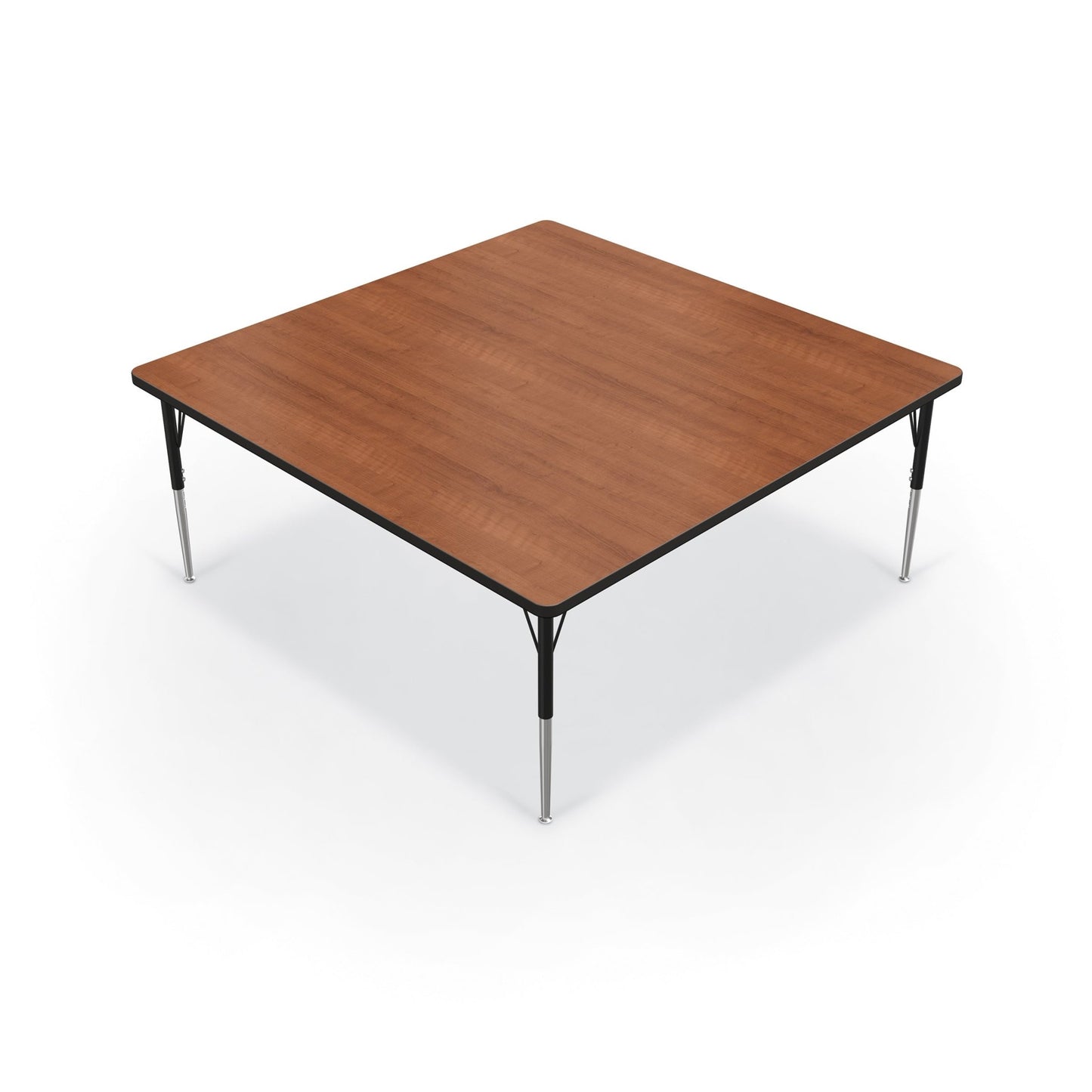 Mooreco Activity Table - 60"D x 60"W - Square - Black Edgeband (Mooreco 90527-M) - SchoolOutlet