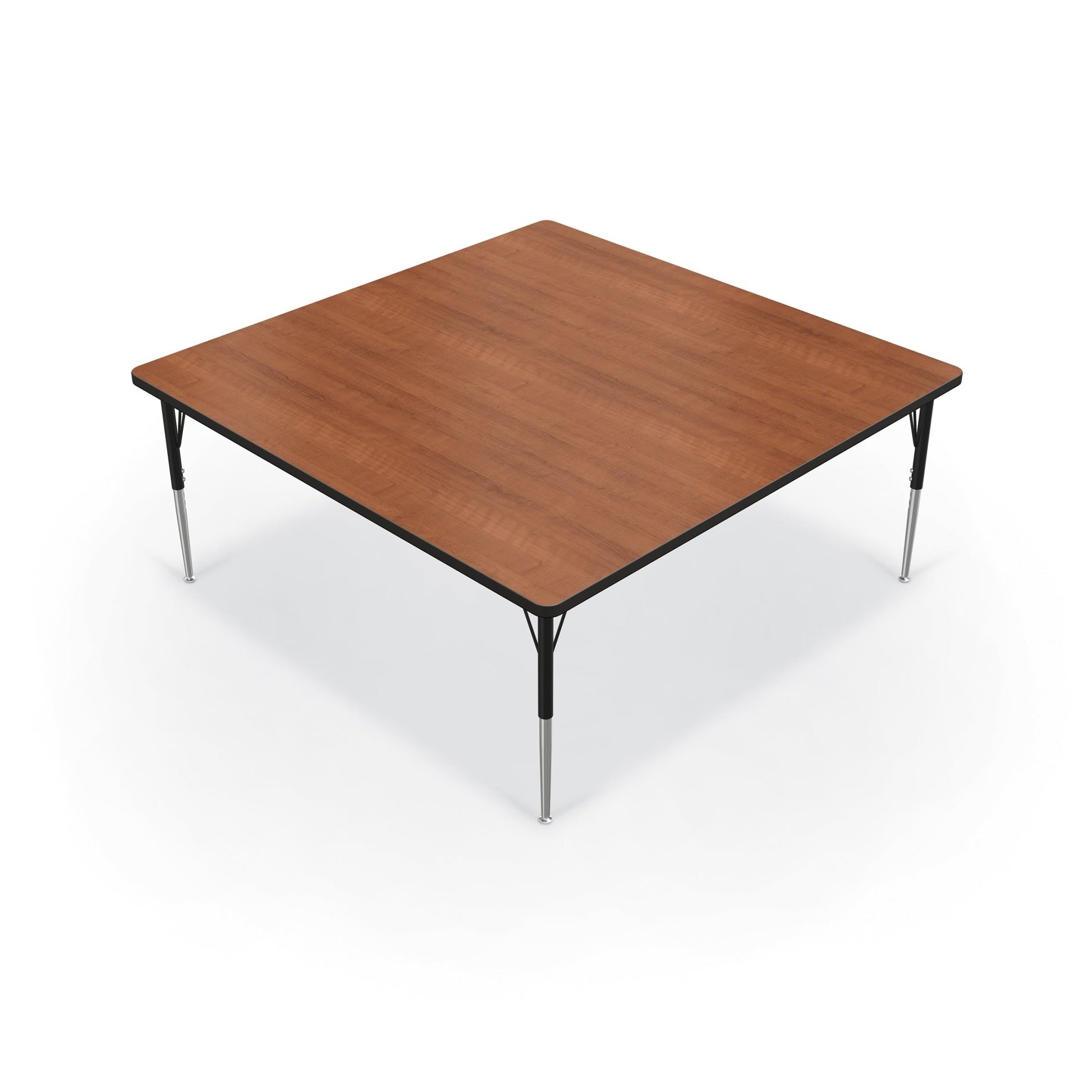 Mooreco Activity Table - 60"D x 60"W - Square - Black Edgeband (Mooreco 90527-M) - SchoolOutlet