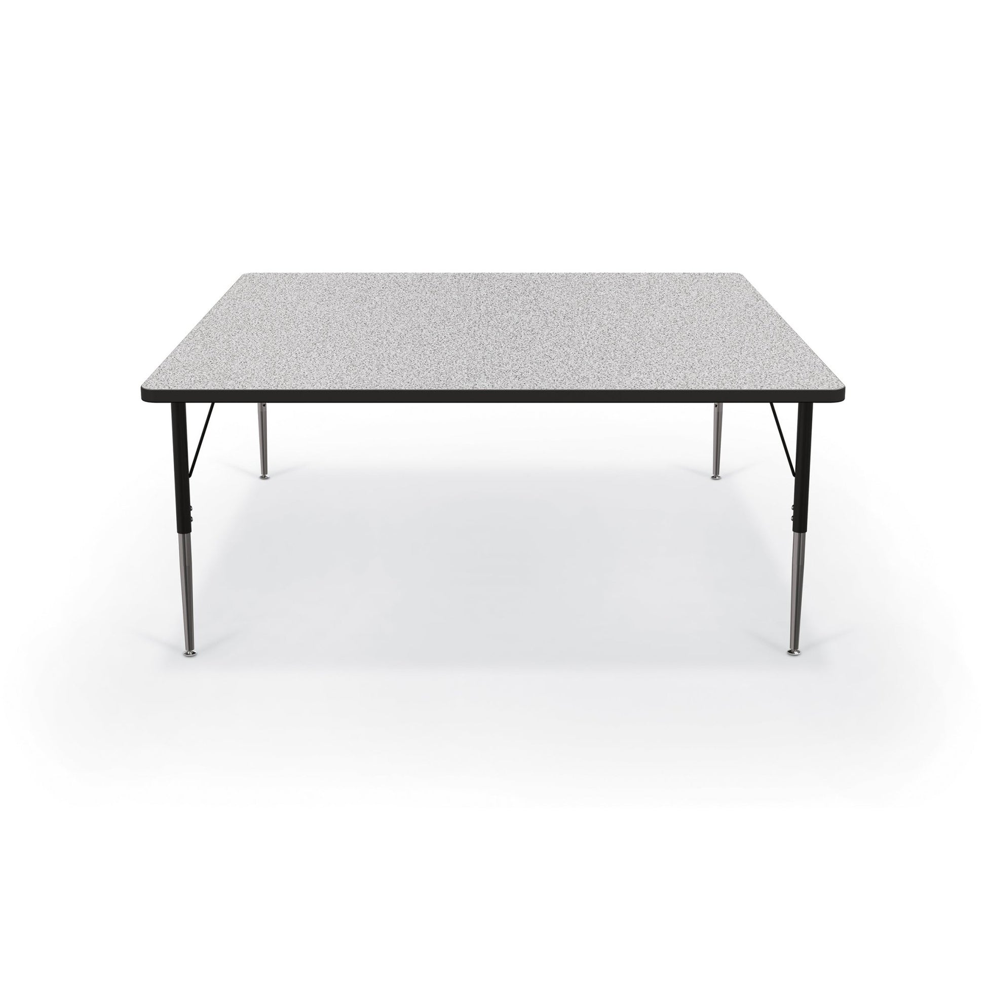 Mooreco Activity Table - 60"D x 60"W - Square - Black Edgeband (Mooreco 90527-M) - SchoolOutlet