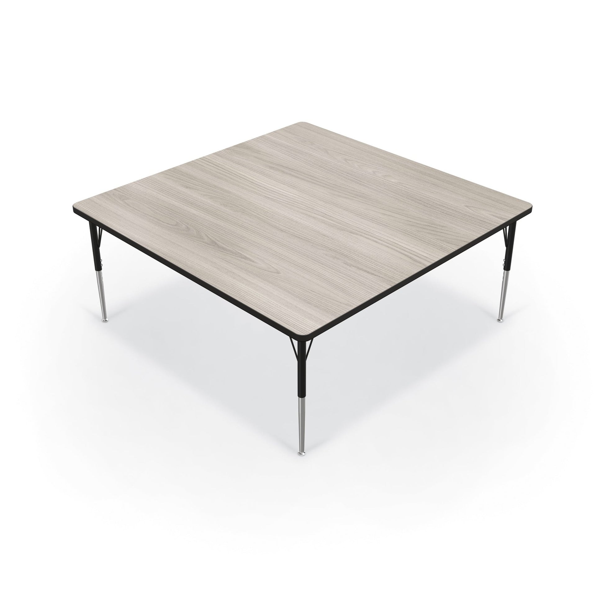 Mooreco Activity Table - 60"D x 60"W - Square - Black Edgeband (Mooreco 90527-M) - SchoolOutlet