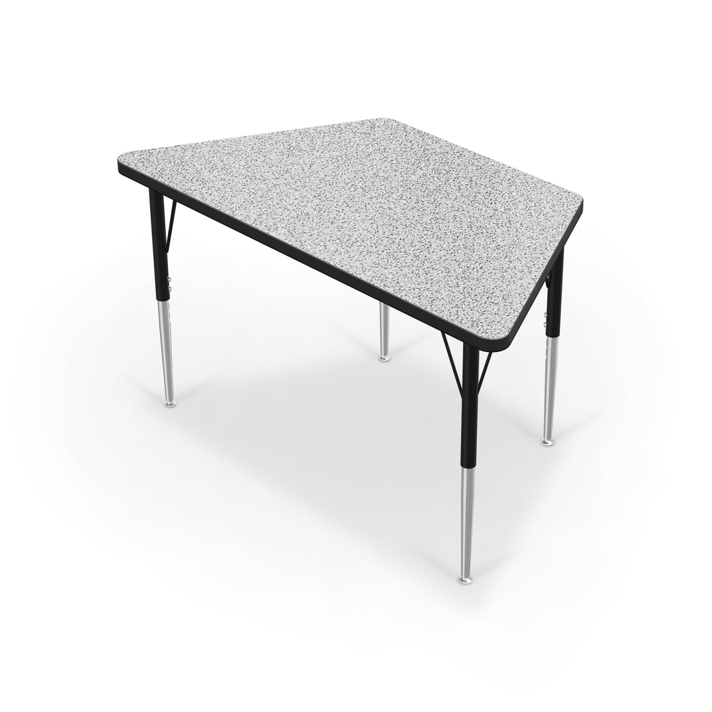 Mooreco Activity Table - 24"D x 48"W - Trapezoid - Black Edgeband (Mooreco 90527-R) - SchoolOutlet