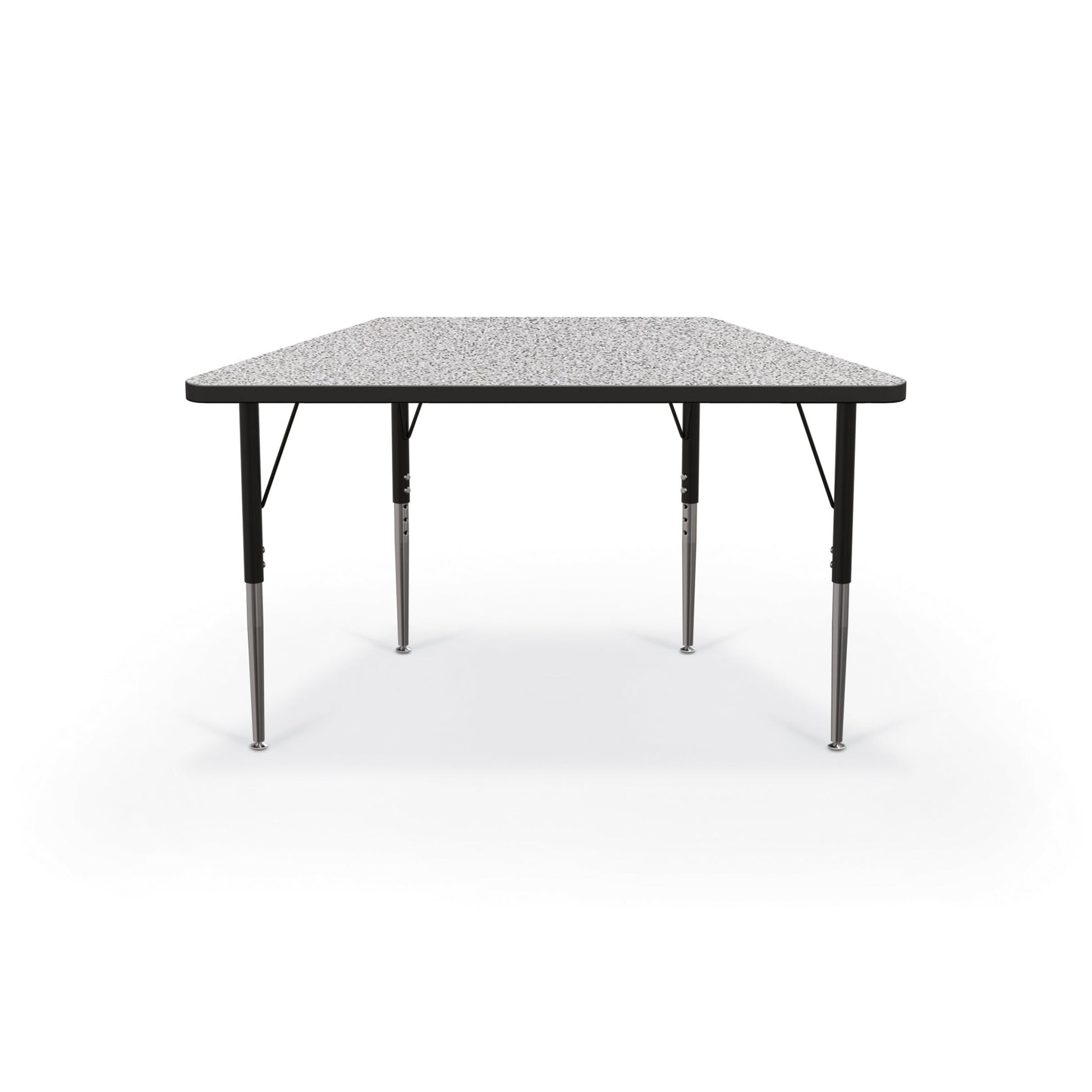 Mooreco Activity Table - 24"D x 48"W - Trapezoid - Black Edgeband (Mooreco 90527-R) - SchoolOutlet