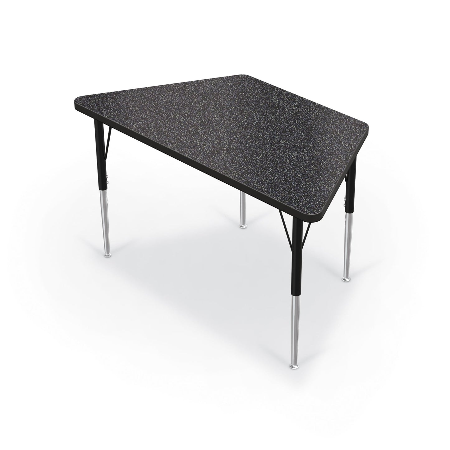 Mooreco Activity Table - 24"D x 48"W - Trapezoid - Black Edgeband (Mooreco 90527-R) - SchoolOutlet