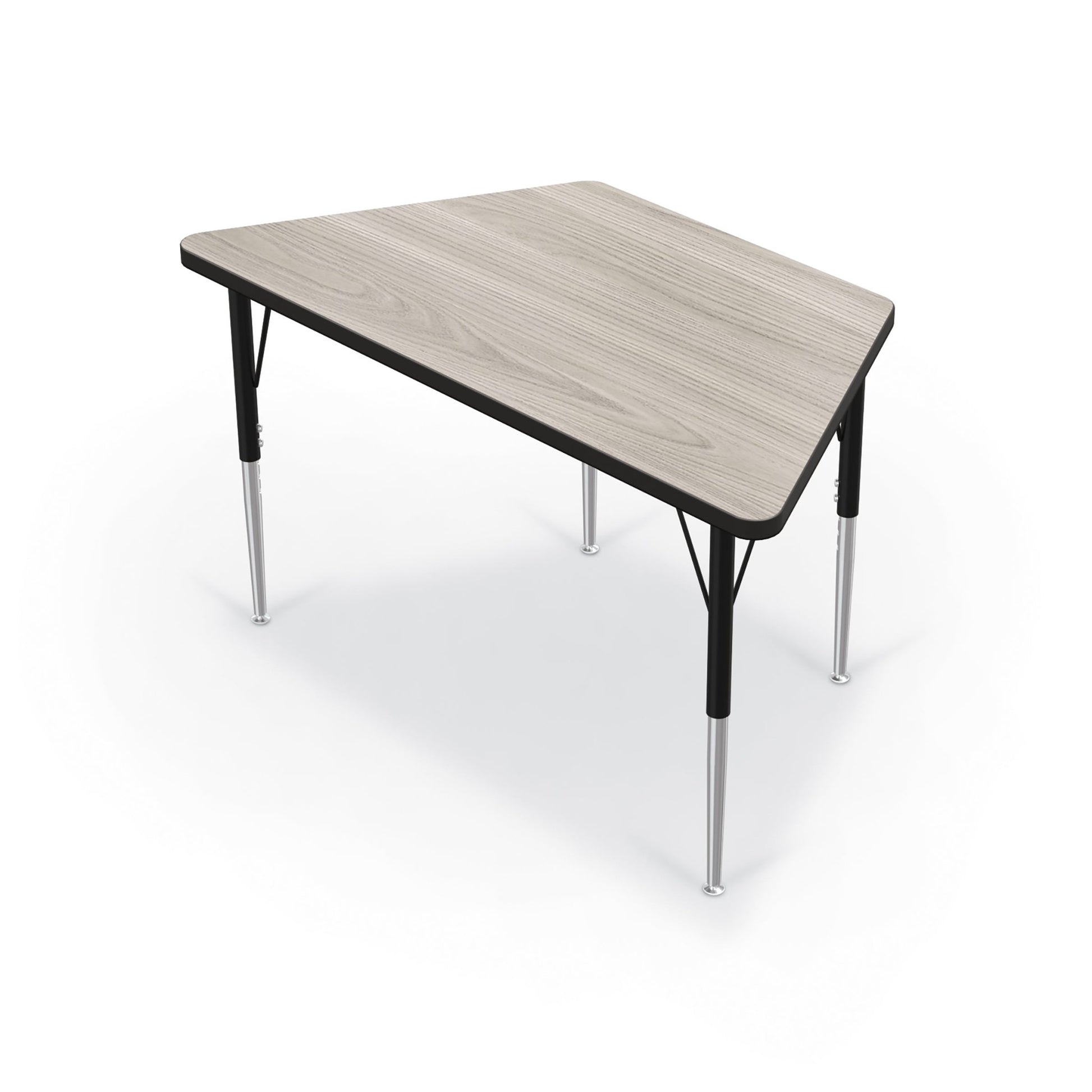 Mooreco Activity Table - 24"D x 48"W - Trapezoid - Black Edgeband (Mooreco 90527-R) - SchoolOutlet