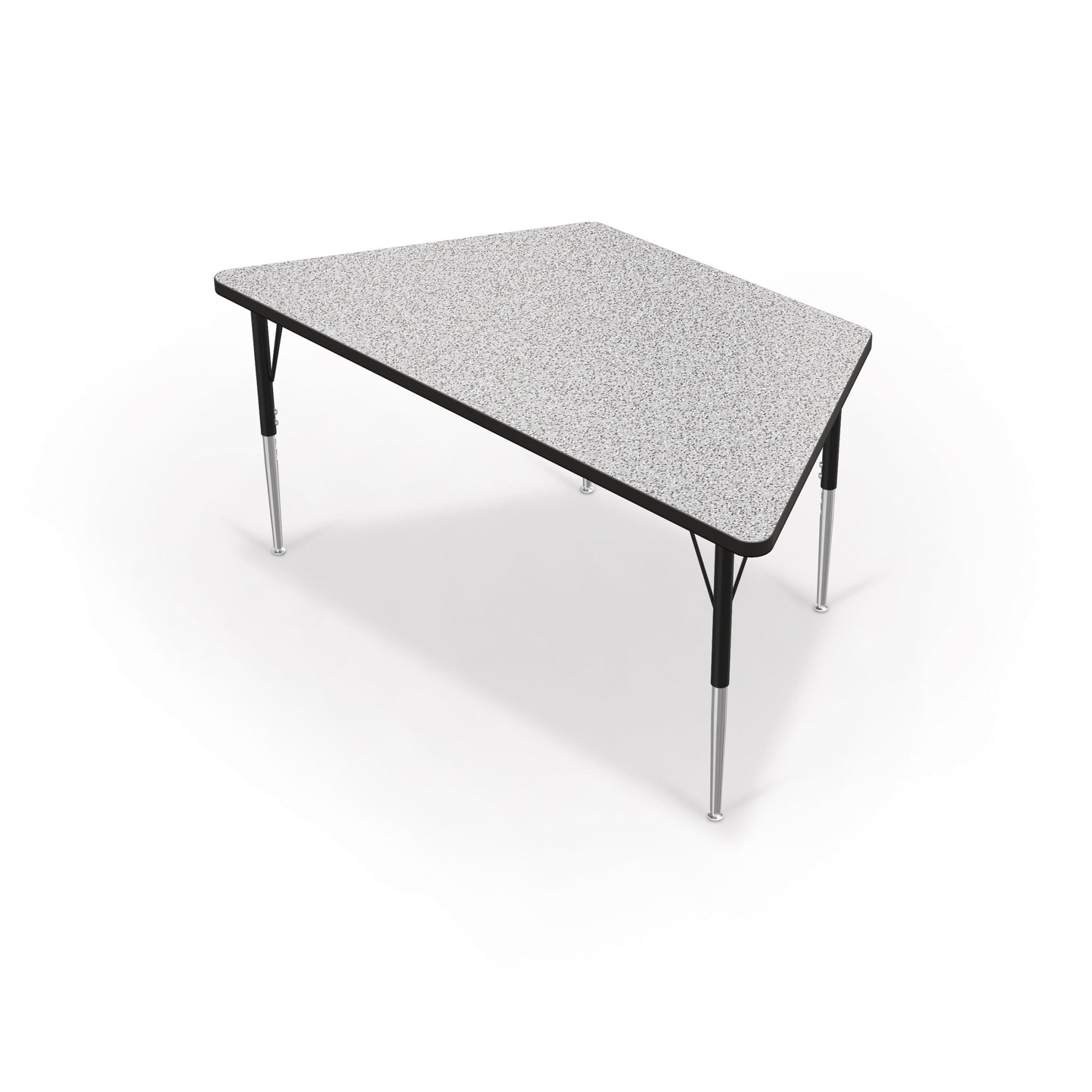 Mooreco Activity Table - 30"D x 60"W - Trapezoid - Black Edgeband (Mooreco 90527-S) - SchoolOutlet