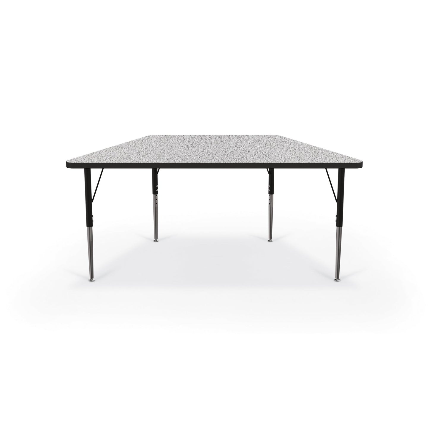 Mooreco Activity Table - 30"D x 60"W - Trapezoid - Black Edgeband (Mooreco 90527-S) - SchoolOutlet