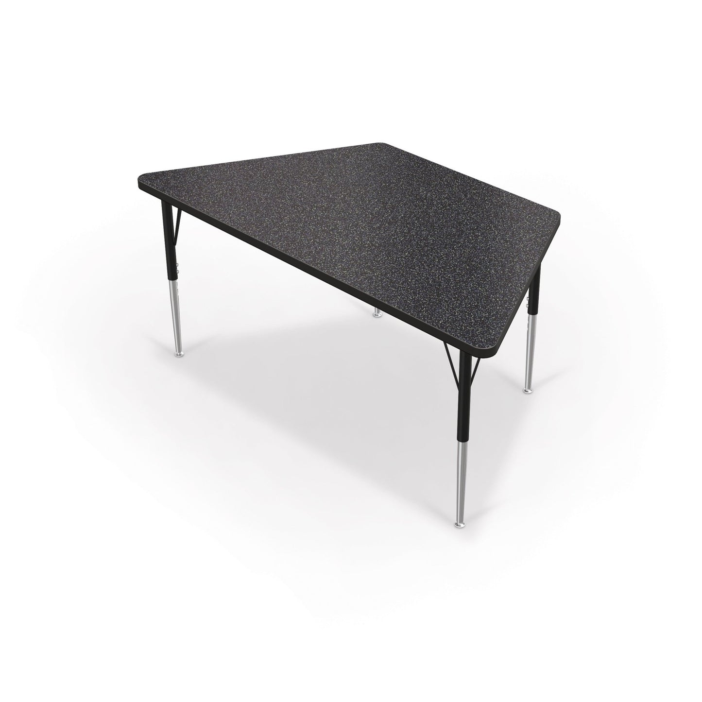 Mooreco Activity Table - 30"D x 60"W - Trapezoid - Black Edgeband (Mooreco 90527-S) - SchoolOutlet